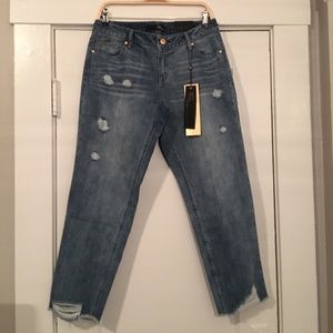 NWT 1822 Denim Slim Boyfriend Ankle Jean Size 27